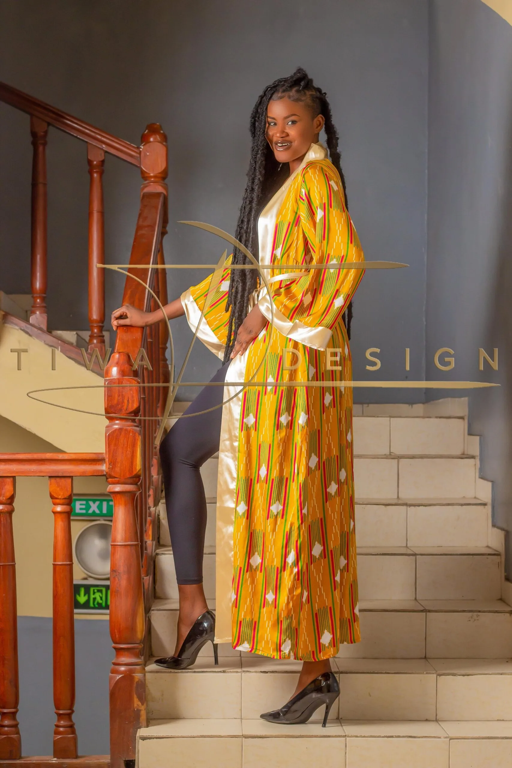 Tiwa Design Multicolor Pareo Silk Dress