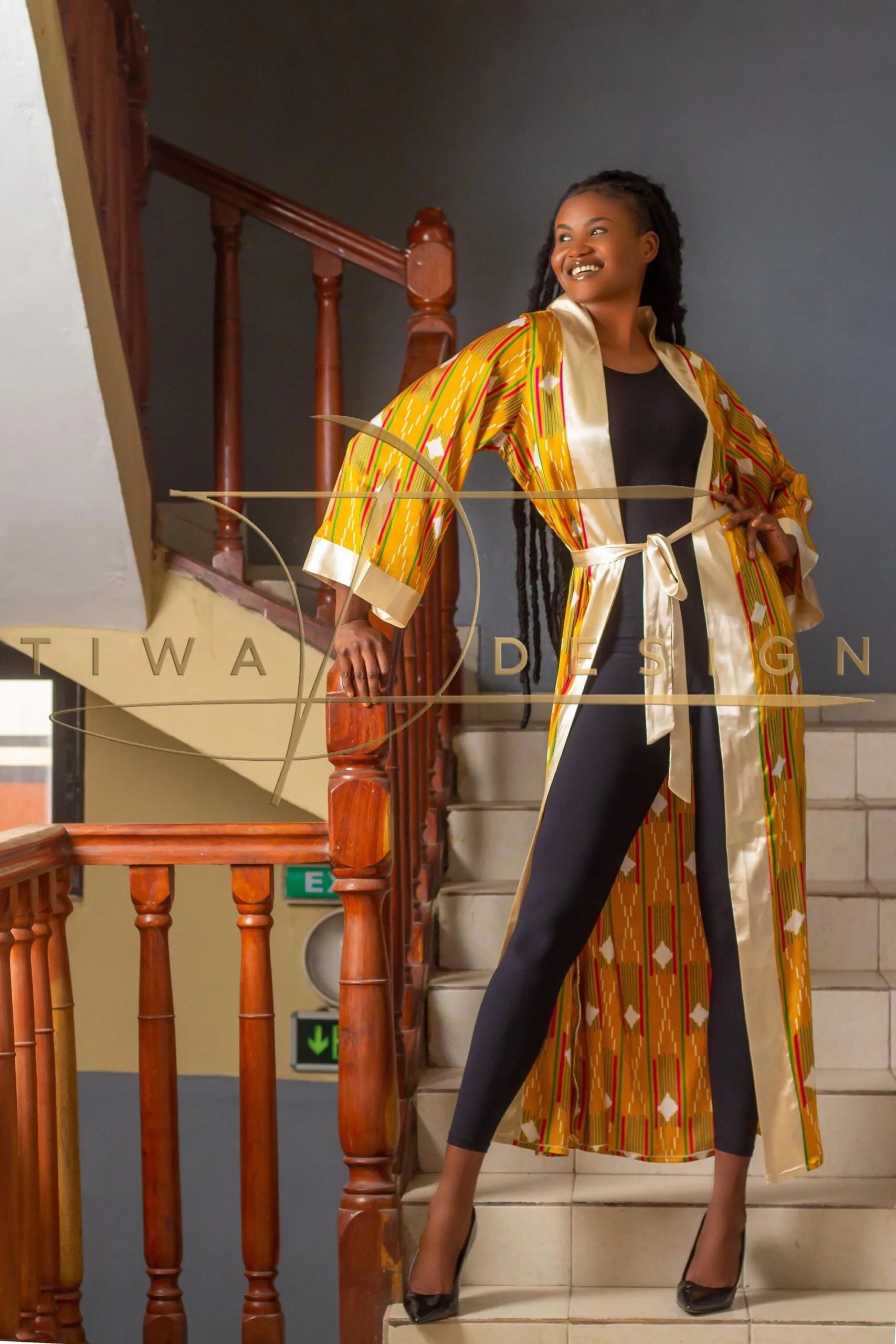 Tiwa Design Multicolor Pareo Silk Dress